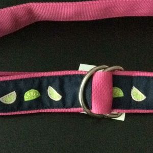 New Toe Goz M lemon lime pink navy belt ladies